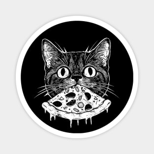 Pizza Cat Funny Magnet